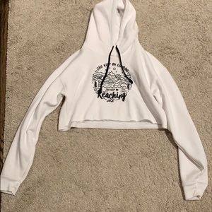 Annie Leblanc cropped hoodie